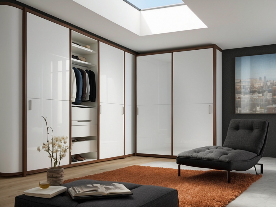 Угловой шкаф-купе «Лангрео»